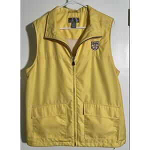 Cutter And Buck Women’s Size L Yellow Full Zip Vest NWOT